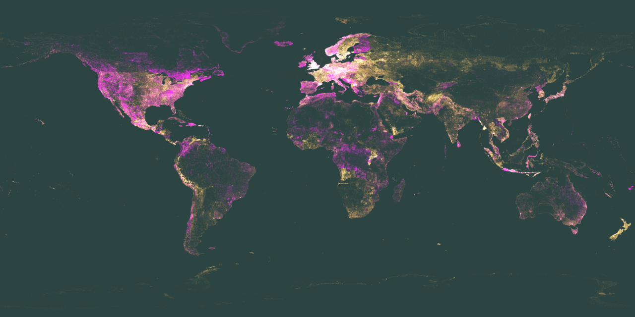 Maps animation. Карта земли.