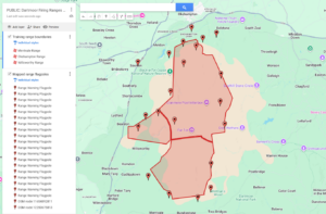 Merrivale Ranges Map Dartmoor camping related map data (UK) – addshore